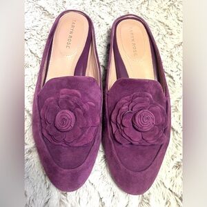 Taryn Rose Blythe Mules Violet Suede Leather Classy Chic Feminine
Women Size 7.5